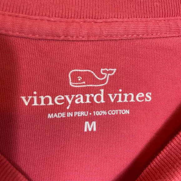 Vineyard Vines Coral Rose Lacrosse T-shirt Top - Picture 3 of 6